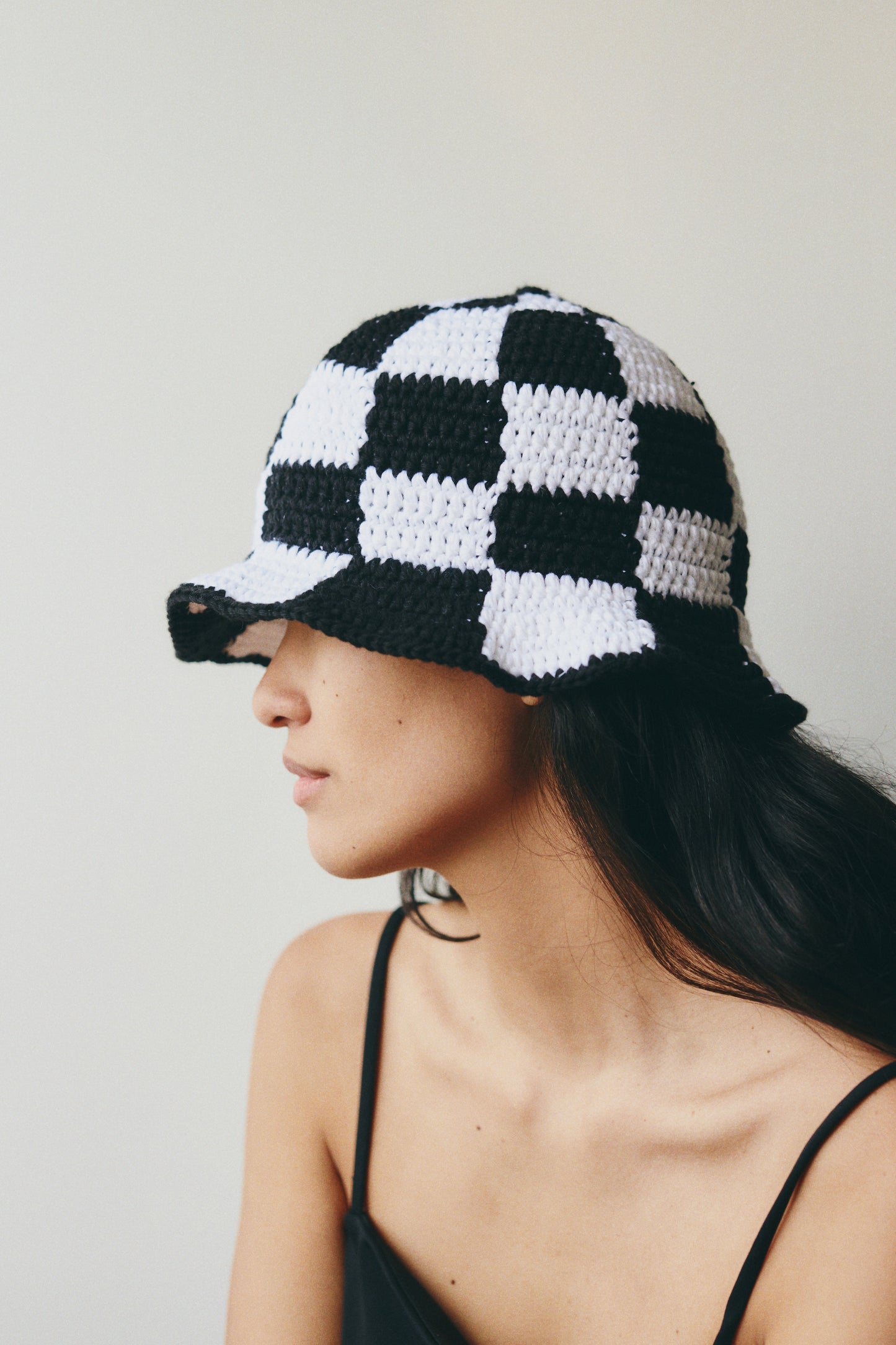 Checkered Bucket Hat